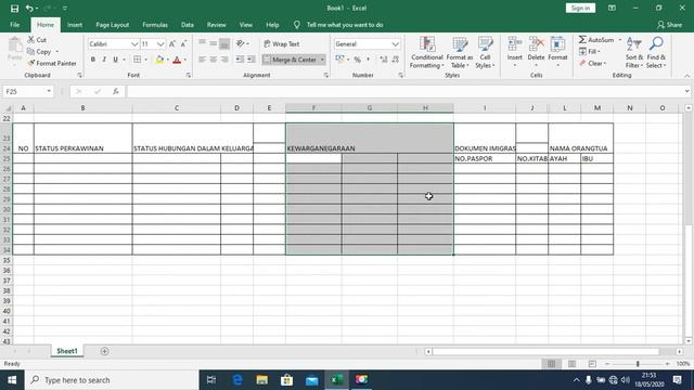 CARA MEMBUAT KARTU KELUARGA DI MS EXCEL смотреть онлайн