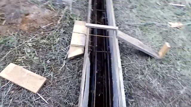 Постройка гаража-мастерской, ленточный фундамент.