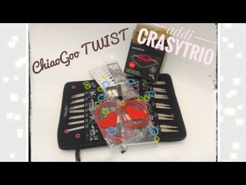 Вязание спицами. Спицы ChiaoGoo TWIST(чиагу). Спицы addiCraSyTrio (адди). смотреть онлайн
