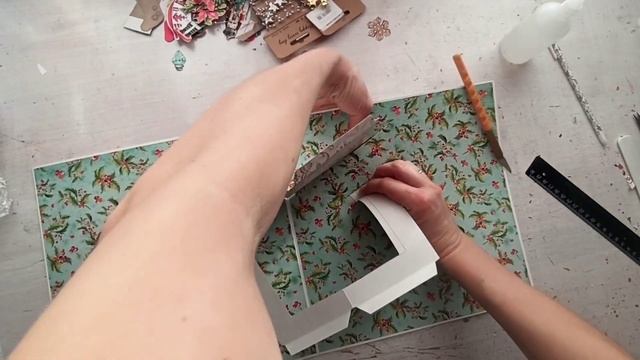 Поп ап по-новогоднему Конструкция камин/ Christmas pop up Chimney смотреть онлайн