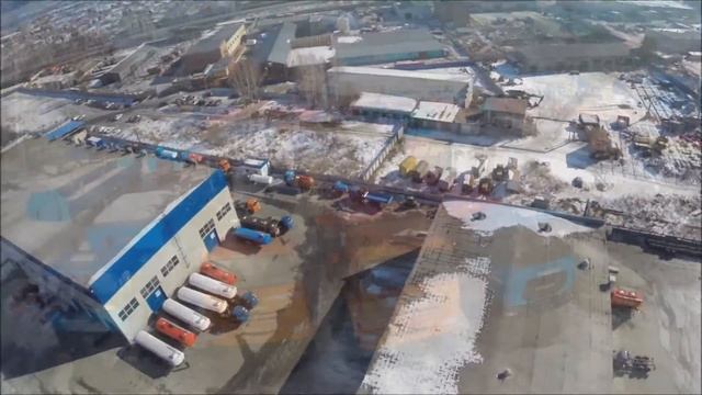 Территория завода УралСпецТранс 2015 год. смотреть онлайн