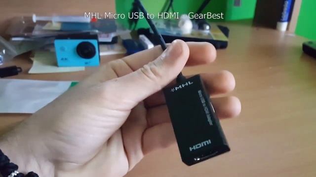 MHL Micro usb to HDMI Female Video Converter Adapter Cable - GearBest UNBOXING смотреть онлайн