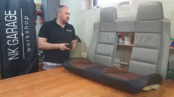 Перешив,перетяжка заднего дивана VW EOS