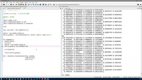 Python 2b matplotlib animation