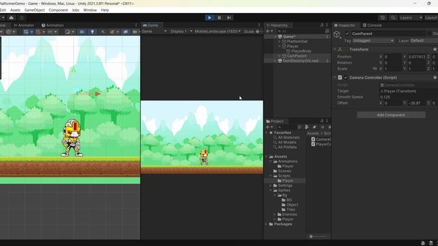 Camera Follow | Unity 2D Platformer | RR tutorials смотреть онлайн
