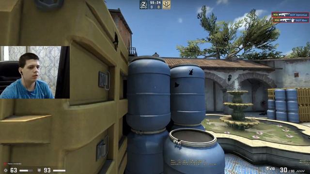 ИГРАЮ 1 ПРОТИВ 12 СЛОЖНЫХ БОТОВ В КС ГО!!! смотреть онлайн
