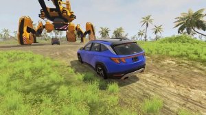 КАК ОСТАНОВИТЬ ОГРОМНЫЙ ЭКСКАВАТОР? Гоша и Чич приключения машин. Dr Gosha.