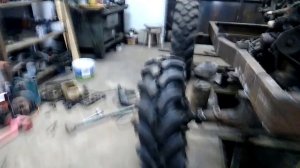 Установка балки качалки на самодельный трактор