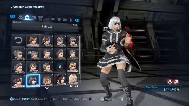 how to create 2B from Nier Automata in Tekken 7 смотреть онлайн