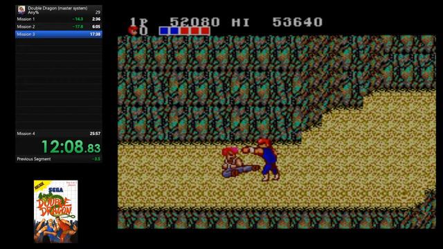 Double Dragon - Sega Master System (SMS) - Speed Run/Long Play смотреть онлайн