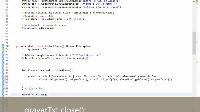 Crud Persistente TXT - Java смотреть онлайн