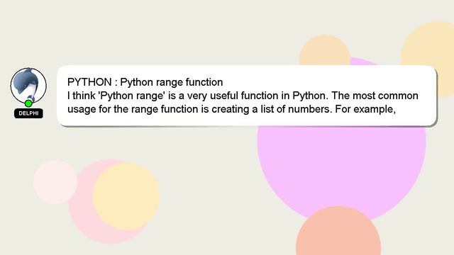 PYTHON : Python range function смотреть онлайн