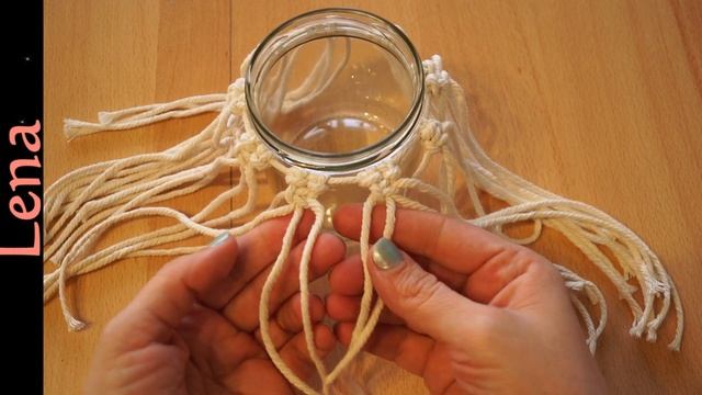 ??????? with ???? ?️ Makramee Windlicht aus Altglas ?️ Macrame candle jar ?️ Candle Jar cover смотреть онлайн