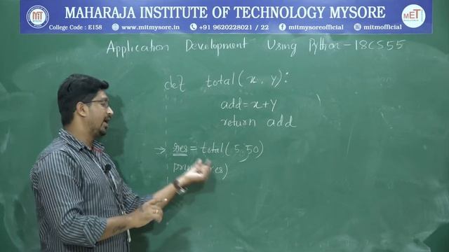 Functions in Python | 18CS55 PYTHON | Vth Sem | CSE | Module 1 | Session 05 смотреть онлайн