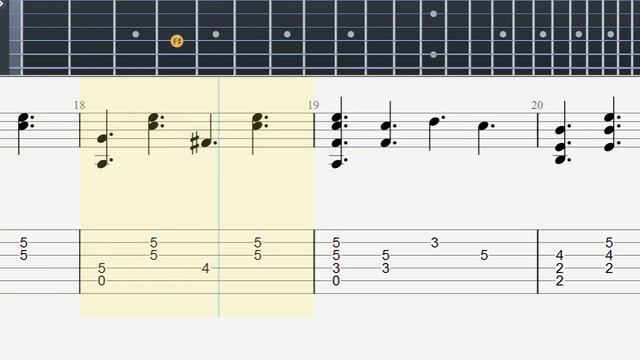 The Beatles - Michelle Fingerstyle Guitar Tutorial смотреть онлайн
