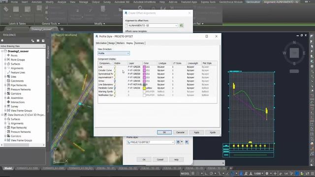01 - Novidades AtuoCAD Civil 3D 2018 - Criando Offsets do Perfil смотреть онлайн
