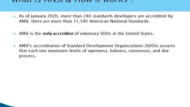 Introduction to ANSI ! American National Standards Institute смотреть онлайн