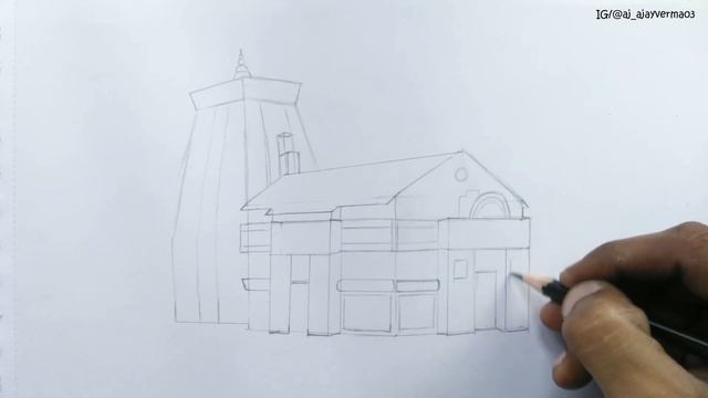 How To Draw Kedarnath Temple Step By Step Drawing Tutorial (Part 2) Side View смотреть онлайн