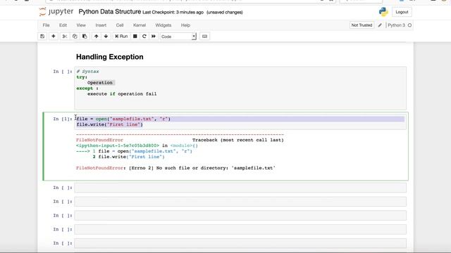 15.1 Try and Exception смотреть онлайн