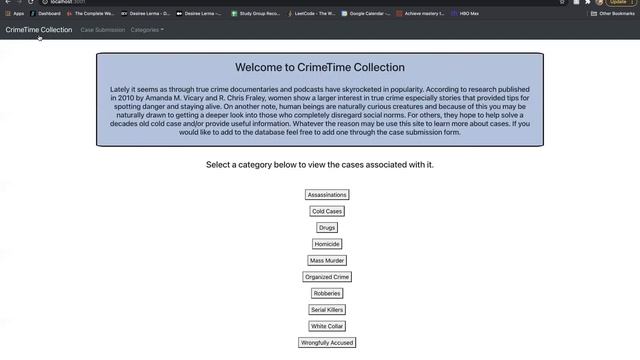 React/Redux Project: CrimeTime Collection смотреть онлайн