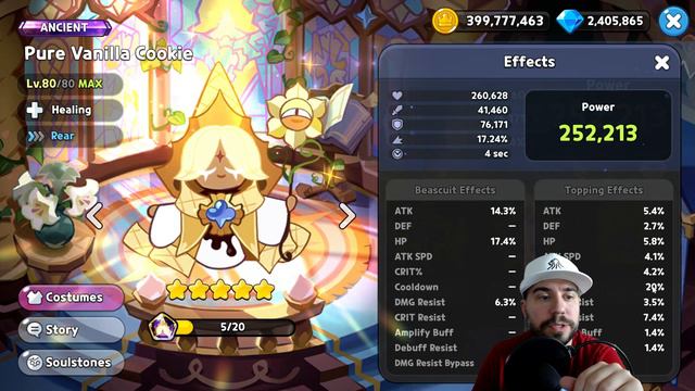 Pure Vanilla Cookie Beascuit & Topping Guide | Cookie Run Kingdom