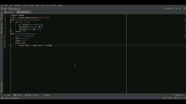 Quick sort in python смотреть онлайн