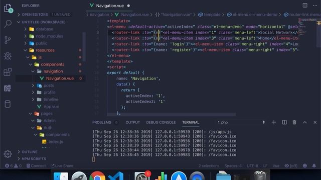 #Laravel how to make a social network with #Vue | Navbar issues смотреть онлайн