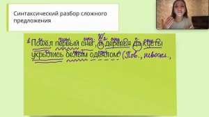 Синтаксический разбор сложного предложения (5 класс)
