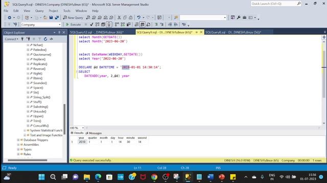 SQL Server Part 32 | DatePart, DateAdd and DateDiff Functions in SQL Server | Malayalam смотреть онлайн