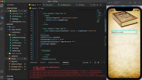 React Native Tutorial for Beginners - Build a Dictionary App PART 1