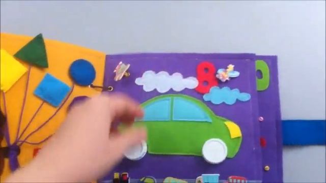 Развивающая книжка из фетра "Счет до 10" для Давида смотреть онлайн