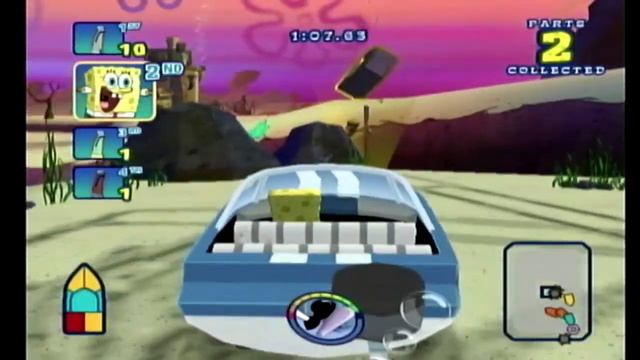 Spongebob's Boating Bash Walkthrough HD - 3 Class I.mpairment смотреть онлайн