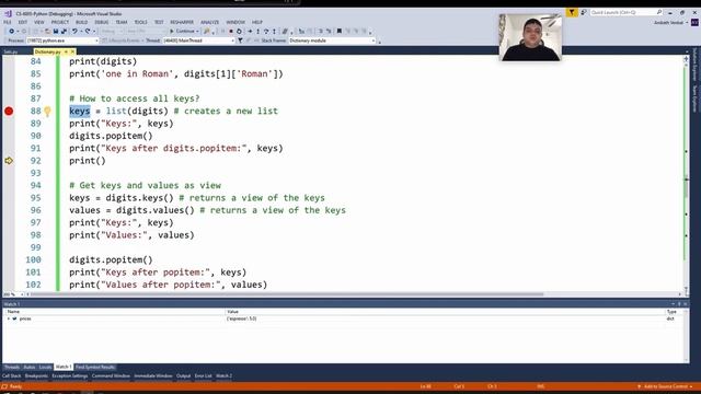 024 P4E Python Dict Sets B смотреть онлайн