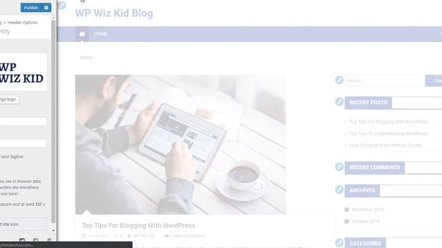 BlogMagazine Header Options | Customizing Your WordPress Theme Part 2 смотреть онлайн