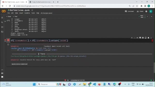 Como criar um bot python para analise de jogos de Futebol Parte 1 смотреть онлайн