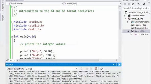 printf integer constants смотреть онлайн
