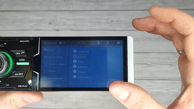 1Din Магнитола Pioneer GRS-473P с сенсорным экраном и достойным качеством звучания смотреть онлайн