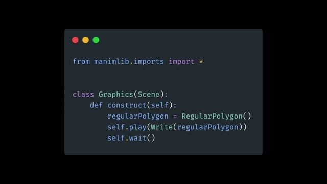 Manim Example | How to Show Regular Polygon in Manim смотреть онлайн