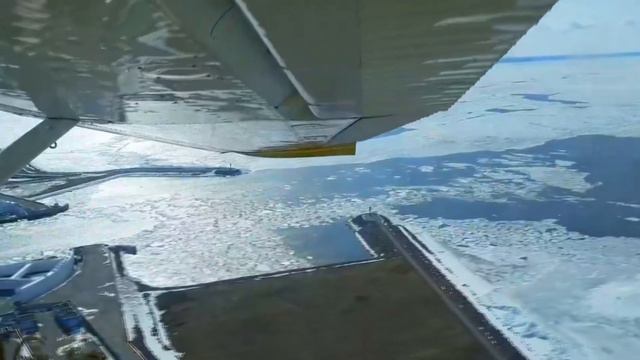 Полёт на Cessna-172 над Финским Заливом и Кронштадтом.