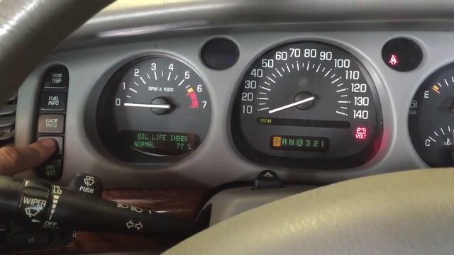 How to reset oil change reminder on 2000 Buick LeSabre смотреть онлайн