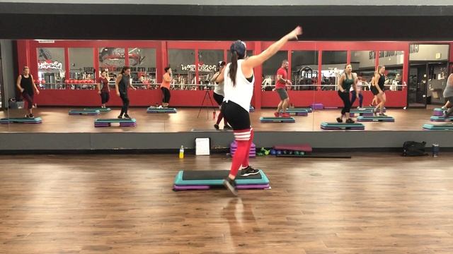 Cardio Step Workout 17.  Old School Step Aerobics Full Length