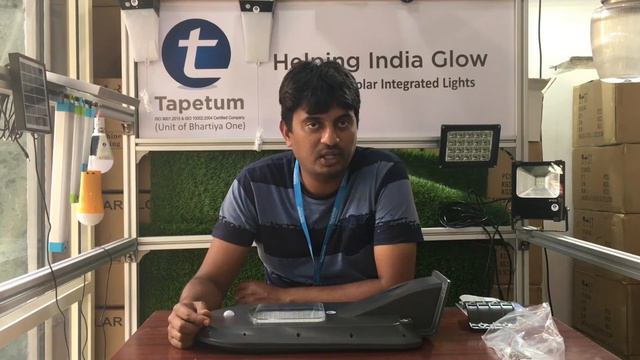 Product Demo of Solar Street Light 12 Watt TTSSM12W 1200 Lumens with Motion Sensor-Kannada смотреть онлайн