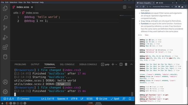 SCSS tutorial for beginners #EP9 ( Debug and built in modules !!) смотреть онлайн