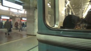 Поездка на поезде метро Номерной Селигерская-Зябликово