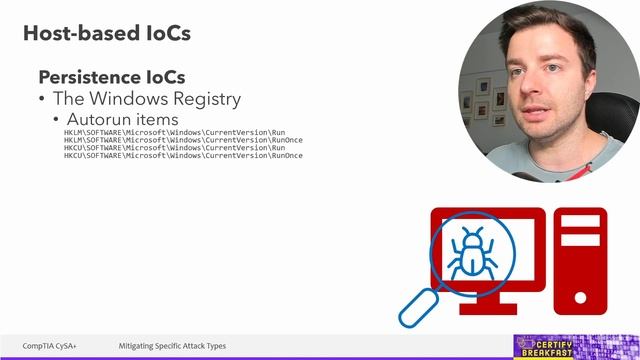 CompTIA CySA+ Full Course Part 28: Host-Based IoCs (2/2) смотреть онлайн