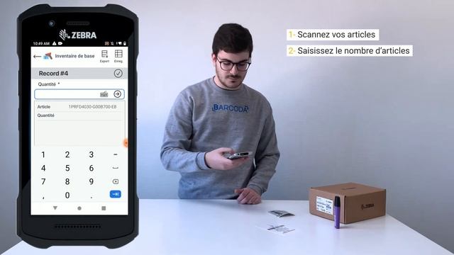 Application mobile d'inventaire simple DCAPP avec Zebra смотреть онлайн