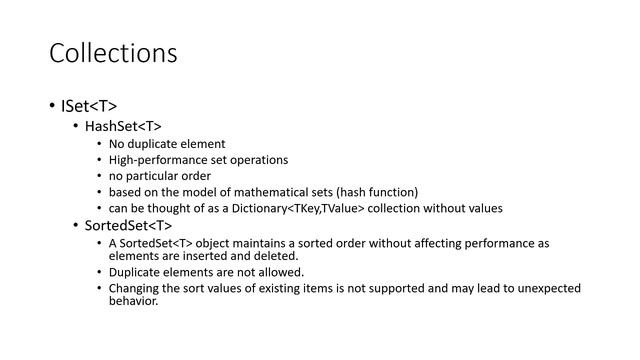 Collections in C# смотреть онлайн