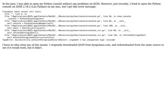 GIS: Failed to open Python console error message смотреть онлайн