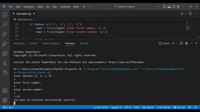 Calculator With Python | Python Projects | Learn Python | #pythonprogramming #youtube #python3 #tec смотреть онлайн