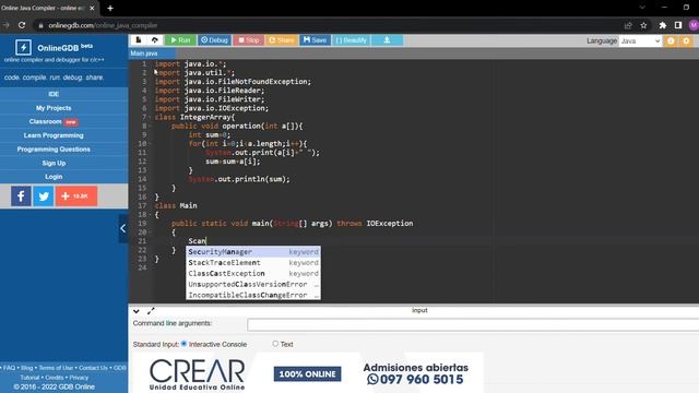 Write integer array to a file using Java_Files Input and Output_COD смотреть онлайн